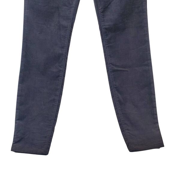 Vineyard Vines Y2K Gray Velvet High Rise Pants Size 6 Whimsigoth Fairy Grunge - Picture 4 of 7